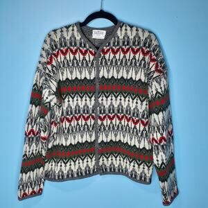 Vintage Mens Jantzen Wool Cardigan 6 Button Sweater Size Large